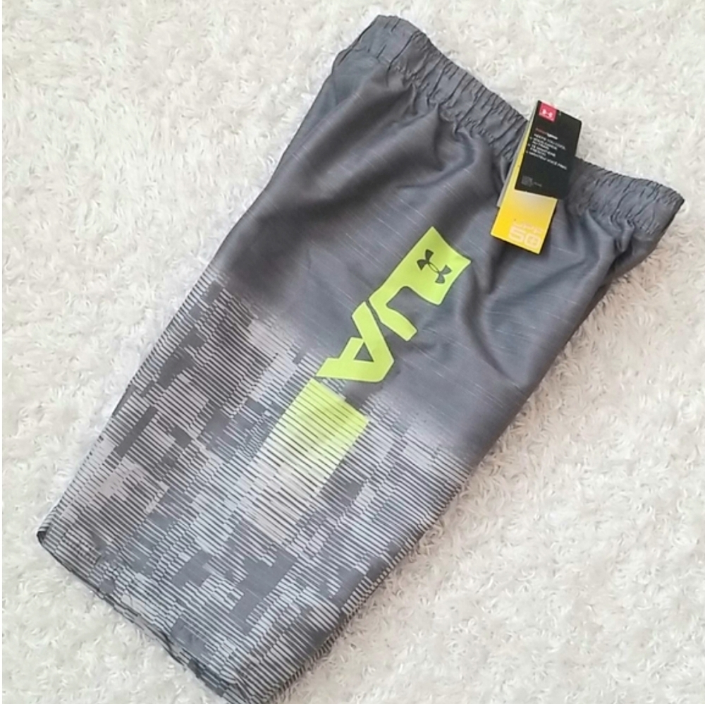 Boy's Under Armour Swim Trunks with Sun Protection